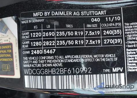 2011 Mercedes-Benz Glk 350 4Matic z USA, uszkodzony, nr VIN WDCGG8HB2BF610992